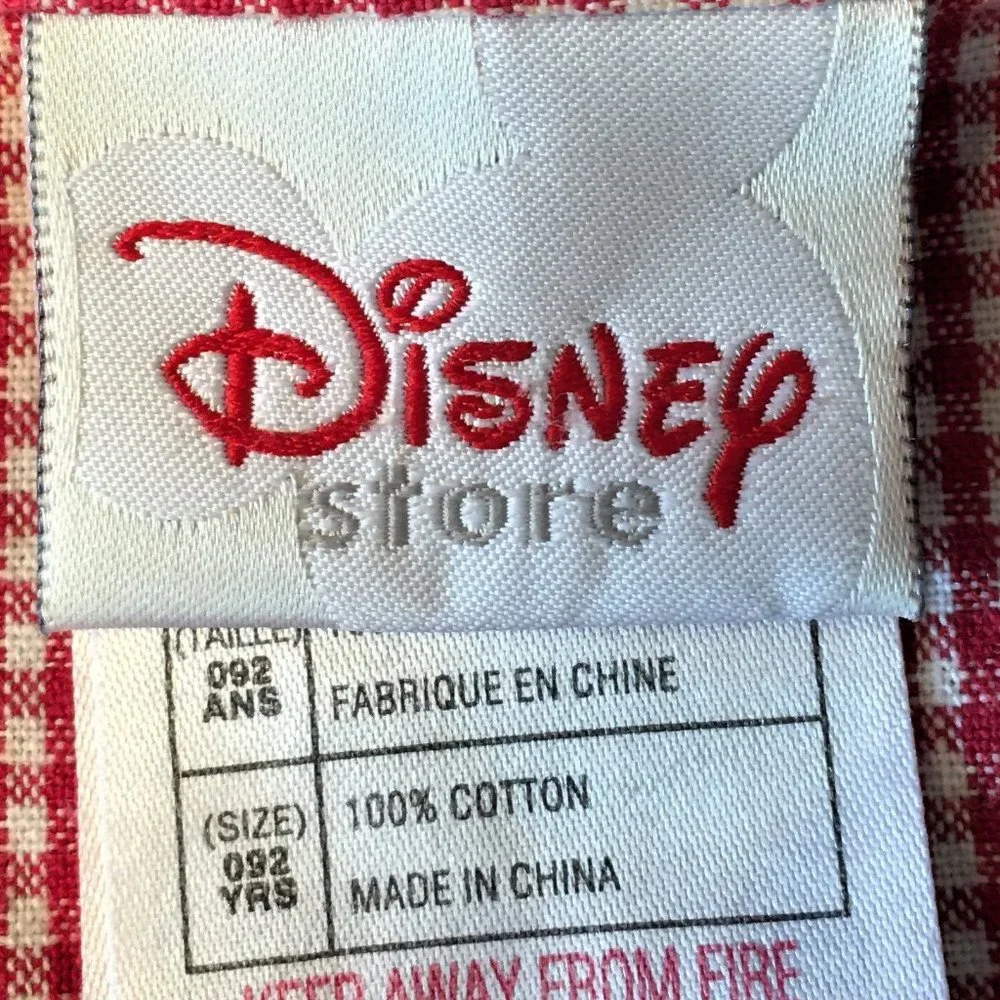 DISNEY Red Gingham 